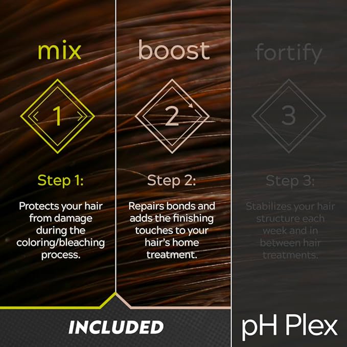 LIW pH Plex Steps 1&2 Protect & Repair Hair Care Treatment - Use with Home Hair Color & Bleach Products - Salon Quality Professional Results at Home - 1 Sachet of Steps 1 & 2