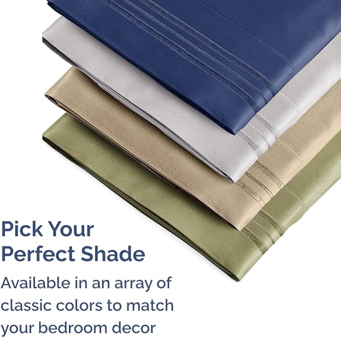 King Pillow Cases Set of 2 - Ultra Soft Hotel Quality Pillowcase Covers - Comfy, Cozy & Wrinkle Free - Shrinkage, Stain and Fade Resistant - Machine Washable Pillow Protectors - 2 Piece Set - Brown