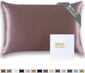 ZIMASILK 22 Momme Silk Pillowcase for Hair and Skin - 100% Pure Mulberry Silk with Hidden Zipper, Grade 6A Luxury Pillow Case for Women, Soft & Durable, Gift Box (Queen 20"x30" Grey Purple)