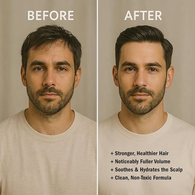 HygieneLab Men's Hair Care Duo– EWG Verified Shampoo (10 fl oz) & Conditioner (10 fl oz) – Fragrance-Free, Paraben-Free Duo for All Hair Types – Gentle Cleanse & Hydration with Premium Formula