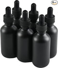 6 Pcs, 2oz Dropper Bottle, Black Glass Eye Dropper Bottle, Tincture Bottles with Dropper, Pretty Finish, Leak-Proof Design, Stronger Suction for All Kinds of Mixed Liquids