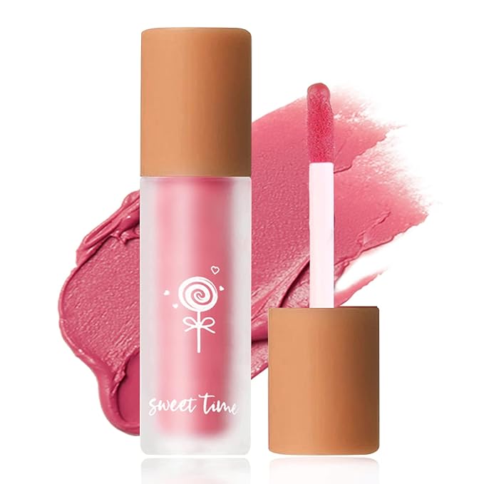 Liquid Blush Cream Blush Soft Matte Blush Liquid Stick for Cheeks Natural Cream Blush Makeup Dewy Face Blush Cosmetics - 02 Pink