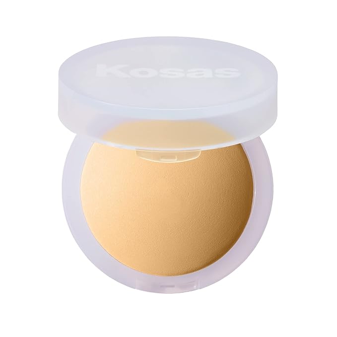 Kosas Cloud Set Face Setting Powder | Smoothing Shine Control, Soft, Sheer Setting Translucent Makeup Finish, Portable & Long-Lasting (Sheer Golden Medium)