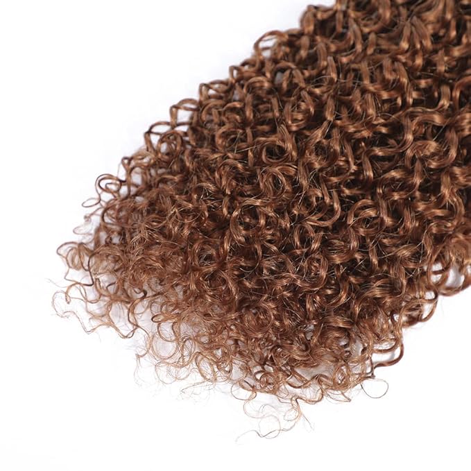 26 28 30 Inch Light Brown Bundles Human Hair Color #30 Water Wave Bundle Light Brown Wet and Wavy Bundle Color #30 Human Hair Bundles