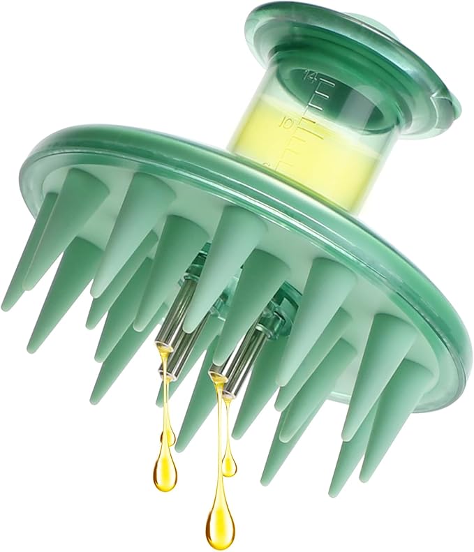 Scalp Massager Applicator Comb Silicone Hair Oil & Serum Brush for Even Distribution – No Mess, Easy-to-Use Scalp Treatment Tool for All Hair Types