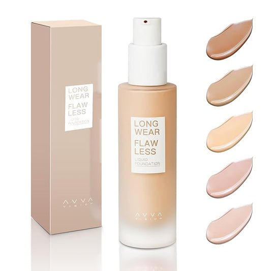 Liquid Foundation Makeup Natural True Skin Tone Full Coverage Concealer Flawless Complexion Blendable Longwear, 103, 1 fl. oz.
