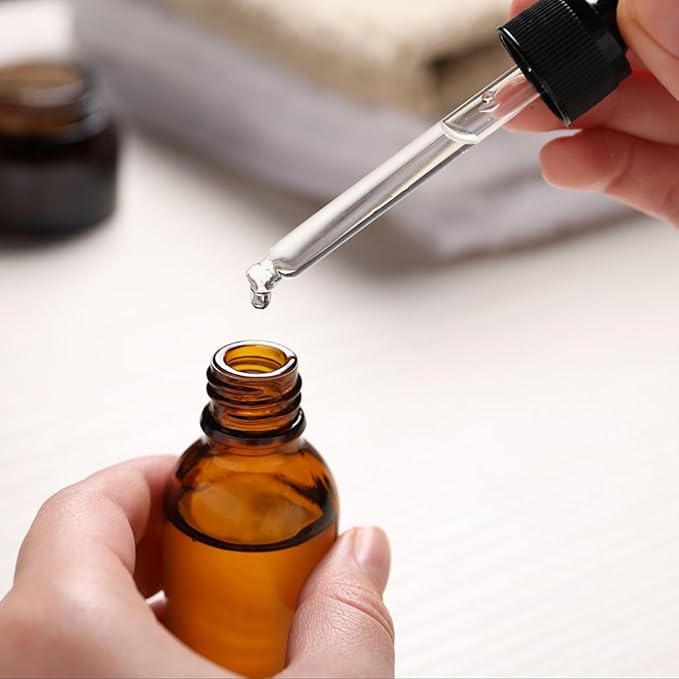 30ml Precision Dropping Bottles - Ideal for Essential Oils, Perfume Making, and DIY Projects. Safe, Durable, Eco-Friendly, and Perfect for Home or Lab Use Dropping Bottles(8pieces)