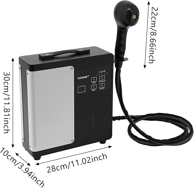 Nano Hair Steamer Pro Hot Mist Hair Steamer 1250W 110V Nano Steamer with 5 Gears Adjustable Fog & Adjust Time Tabletop Steamer for Hair Salons, Beauty Salons