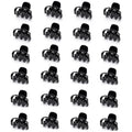 Cobahom 24 Pcs Small Mini Octopus Plastic Hair Claw Clips for Thin Hair - No-Slip Styling Accessories for Women and Girls (Black, Hair Styling)