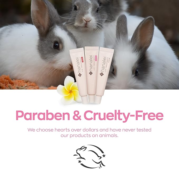 Hanalei Hydrating Lip Treatment Balm – Cruelty-Free, Paraben-Free Moisturizer for Severely Dry, Chapped Lips – Kukui Oil, Shea Butter & Grapeseed Oil –Multi Colored Tint, Travel-Size 3-Pack (5ml X 3)