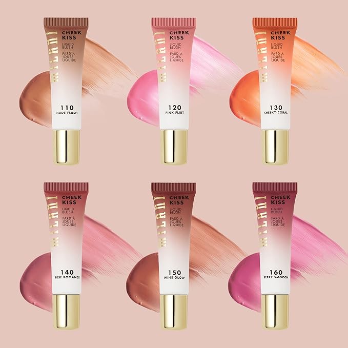 Milani Cheek Kiss Liquid Blush Makeup - Blendable & Buildable Cheek Blush, Lightweight Liquid Blusher and Cheek Color (Cheeky Coral)