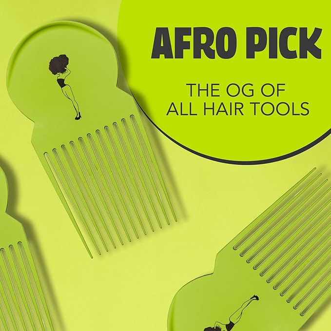 Pardon My Fro Hair Pick - Afro Pick for Curly Hair - Frizz-Free Braid & Twist Styling