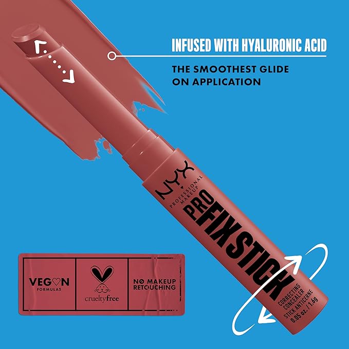 NYX PROFESSIONAL MAKEUP Pro Fix Stick Correcting Concealer, Buildable Medium Coverage Concealer Stick - Fair