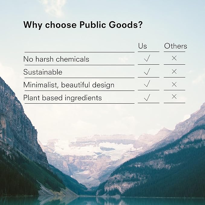 Public Goods Hand Soap | Cleansing Soap for Kitchen & Bathroom | Made with Natural Essential Oils | Paraben & Sulfate Free | Vegan Friendly | 34 Fl Oz Refill