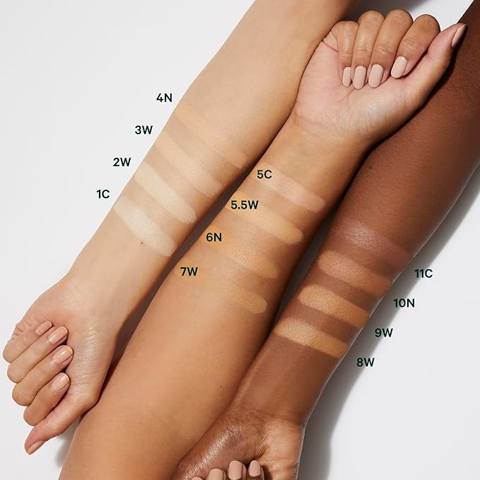 Well People Bio Powder Foundation, Lightweight & Hydrating Foundation For Perfecting & Smoothing Skin, Semi-Matte Finish, Vegan & Cruelty-free, 5C