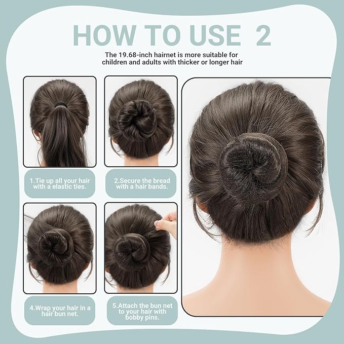 TsMADDTs Hair Pins Bobby Pins Kit with Bobby Pins Black for Women(1.37&2.36IN), Invisible Hair Nets for Ballet Bun(11.81&19.86IN), Dance Accessories Set
