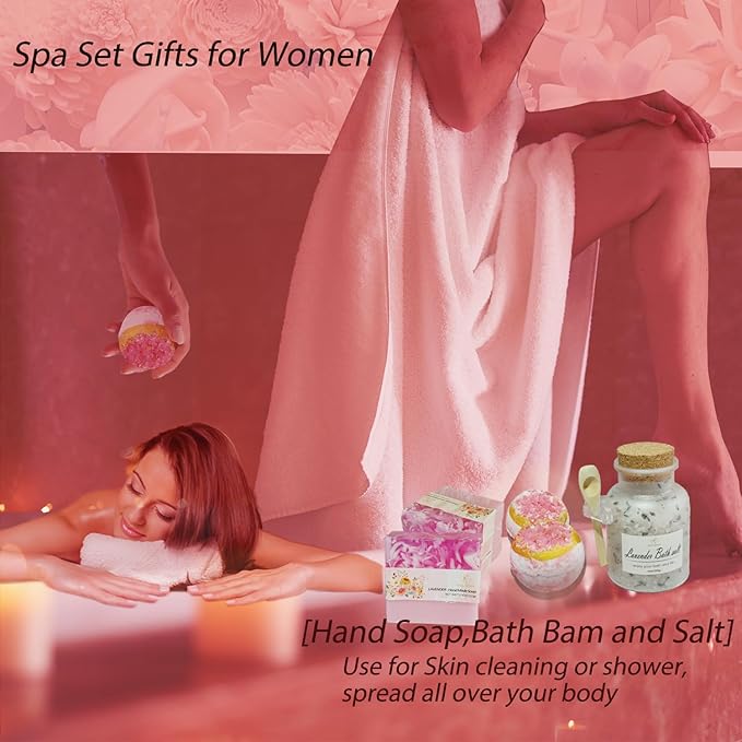 Mothers Day Gifts for Women,Relaxing Spa Gift Basket Set,Unique Gift Ideas for Women,Coworker Teacher Nurse Gifts for Women,Christmas Gifts for Mom Sister Best Friend Wife