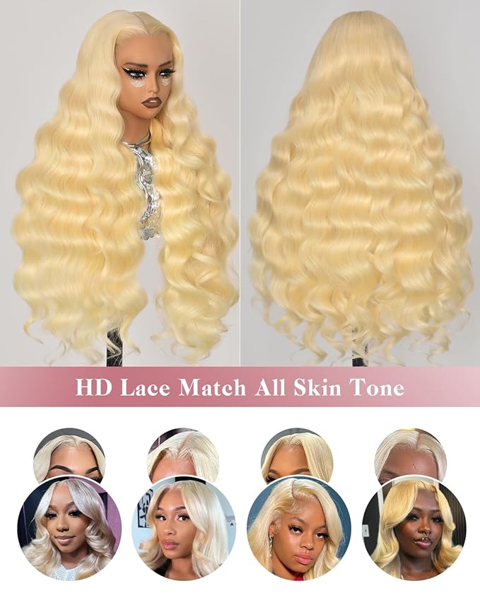 20 Inch Wear And Go Glueless 613 9x6 HD lace front wig Human Hair Pre Plucked Pre Cut For Beginners Human Hair 180% Density Body Wave Lace Front Wigs No Glue Pre Cut 3 Seconds To Wear Glueless Wig