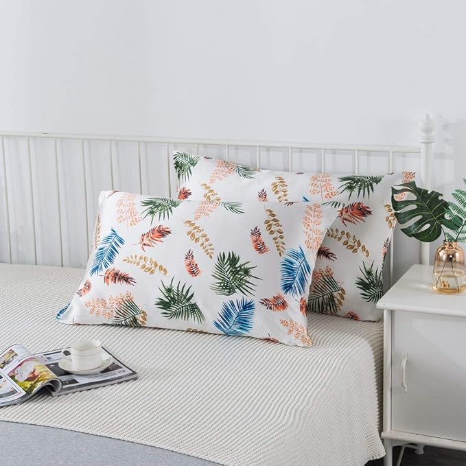 SLPBABY Silk Pillowcase for Hair and Skin with Hidden Zipper Print (King, Pattern33)