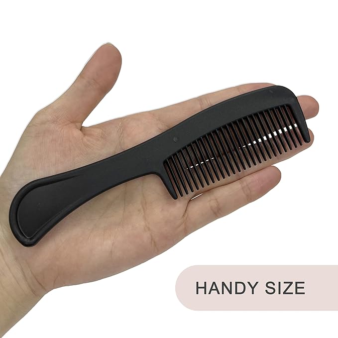 Bulk Hair Combs, Combs Individually Wrapped, Hair Combs in Bulk for Women, Kids, Hotel, Airbnb, Shelter, Homeless, Charity, and Church (Black) (5.9 inches, 30, Count)