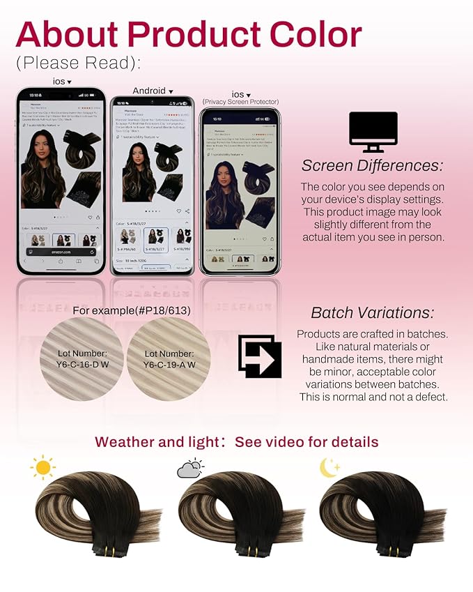 Moresoo Seamless Clip in Hair Extensions Ombre Black to Blonde Hair Extensions Clip ins Real Hair Natural Black to Brown with Honey Blonde Long And Straight 120g/7pcs 20 inch