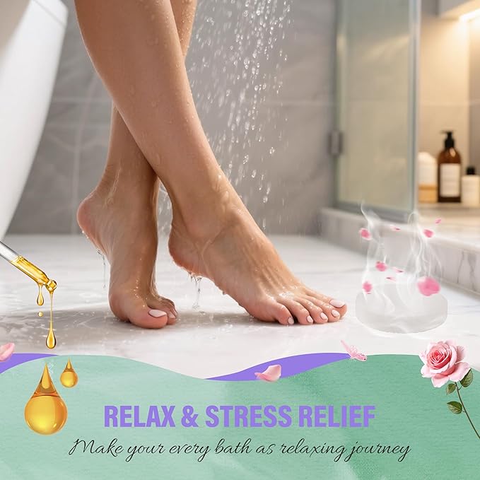 docolor Shower Steamers Aromatherapy 8 Pack Gifts for Women Mother Day Gift Mom Men, Birthday Gifts for Her Stress Relief Home Spa, Lavender Natural Essential Oil Self Care Relaxation Shower Bombs