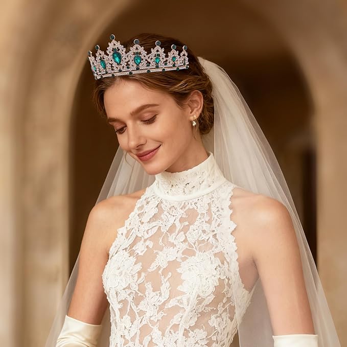 Princess Tiara and Crown for Women Wedding Tiaras for Bridal girls Tiaras and Crystal Crowns Rhinestone Headband Metal Hair Accessories for Costume Birthday Party Prom Gifts