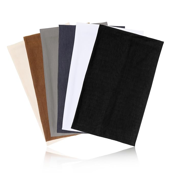 Wide Headbands for Women Non Slip Thick Large Head Bands for Women's Hair, Cloth Fabric Stretchy Hair Bands for Yoga Workout