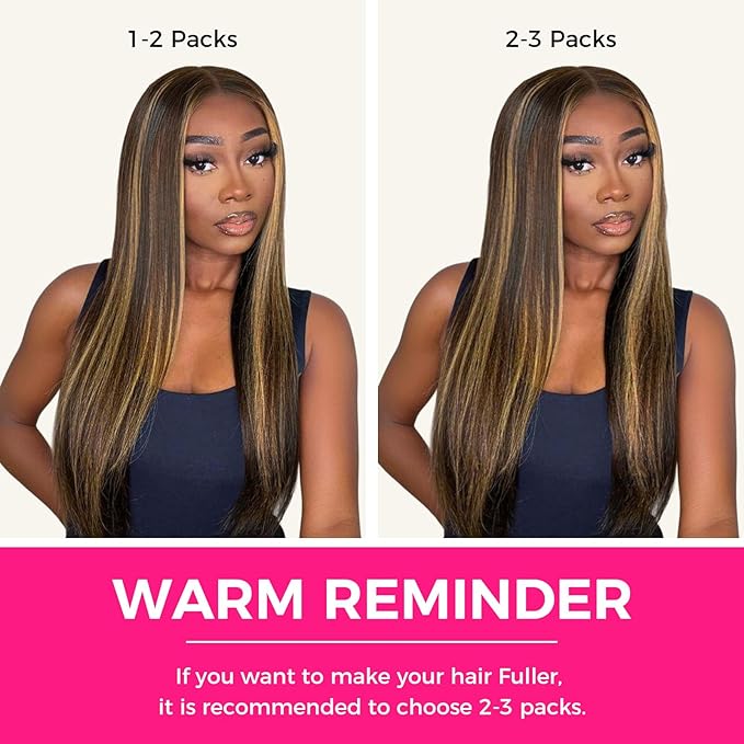 Lashey Seamless Clip in Hair Extensions Human Hair, 14 Inch 110g 7pcs Straight Balayage Chocolate Brown to Honey Blonde with Brown Root Highlight Clip in Hair Extensions for Women