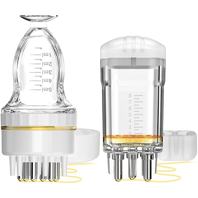 Minoxidil Applicator,Quick One-Minute Application Directly to Scalp,No-Mess Minoxidil Applicator Comb, Minoxidil Applicator Tool, Portable Scalp Applicator Tool Massager Comb Bottle