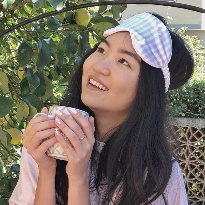 SMUG Satin Sleep Mask & Eye Mask | Deep Dream Sleep Masks for Women & Men | Soft Sleeping Eye Mask to Nourish Skin, & Reduce Dark Circles | Eye Sleep Mask to Block Out Light | Candy Shop