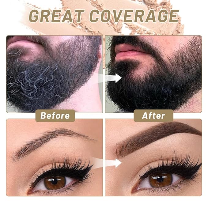 SOVONCARE Hairline Powder - Root Touch Up & Gray Hair Concealer for Men and Women, Instantly Covers Thinning Hair and Bald Spots, Natural-Looking Coverage Copper Red