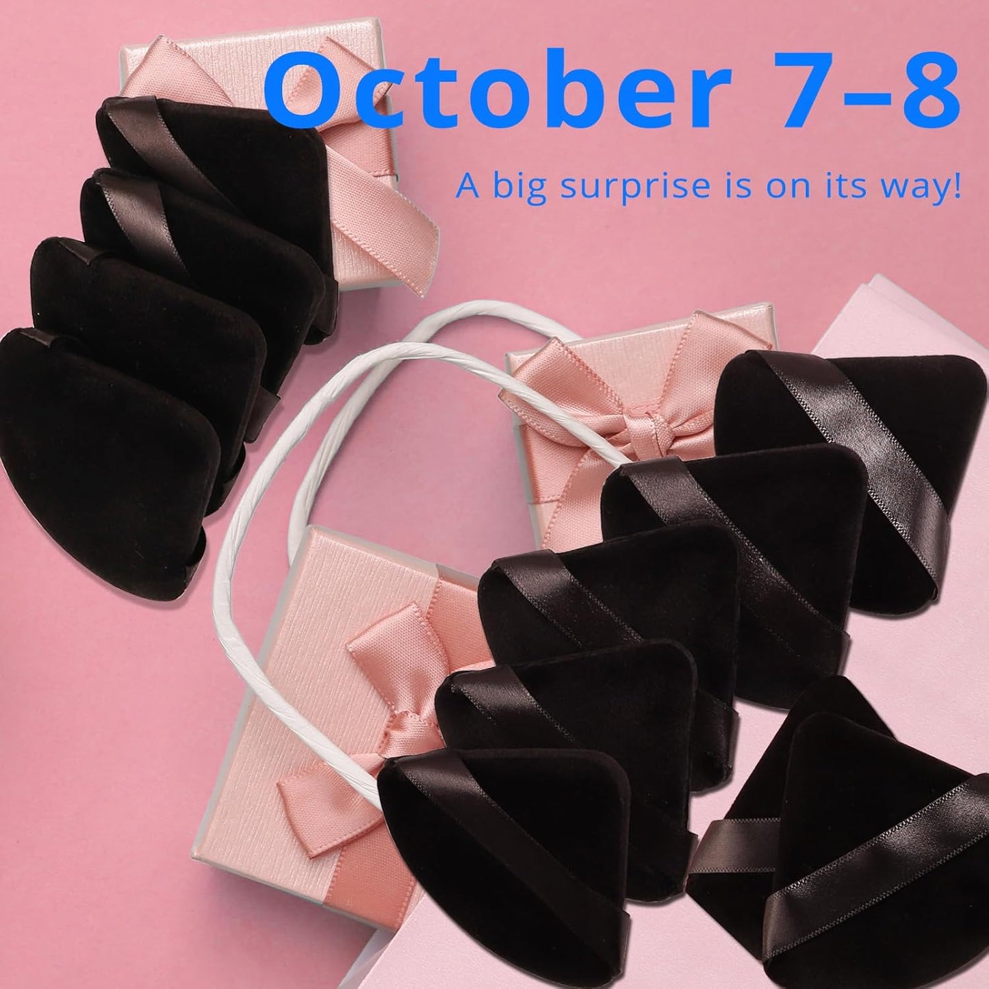 BEAKEY 12pcs Powder Puffs for Face Powder Triangle Powder Puff for Loose and Cosmetic Foundation, Makeup Puff for Contouring, Cloud Kiss Beauty Makeup Tools