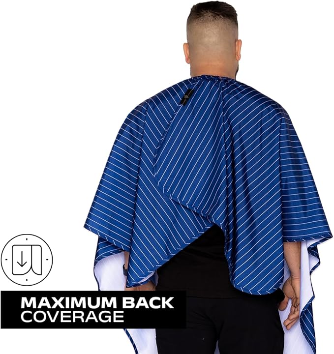Barber Strong The Barber Cape Haircut Cover for Men, Hair Repelling and Static-Reducing Material, Water Resistant Fabric