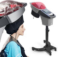 Elitzia Hair Steamer Salon Micro Mister Scalp Treatment Dye Perm Professional O3 Ozone Hooded Barber Shop Use for Natural Black Hair with Wheels ET1408B 7-Color Light