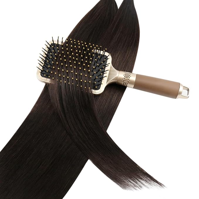 YoungSee U Tip Hair Extensions Human Hair Dark Brown U Tips Real Hair Extensions for Long Hair Dark Brown 22 Inch 50s/50g
