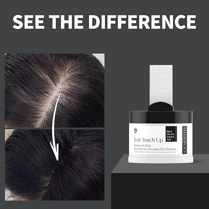 Hairline Powder 24H Stain-Proof, Root Touch Up Hair Color for Gray Coverage,Bald Spot Concealing Hair Shadow Powder for Women & Men,Natural-Looking (Blonde)