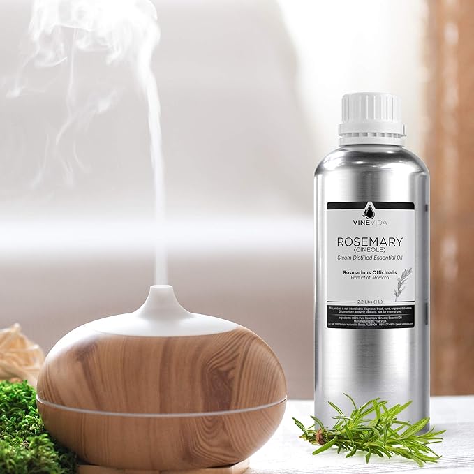 VINEVIDA Rosemary Essential Oil - 32 oz - Undiluted - DIY Candle Scents - Bulk for Soap Making