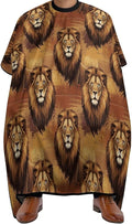 Extra Long Hair Cutting Salon Cape, Haircut Apron Lions Animal King Hair Cutting Cloak for Hair Dye