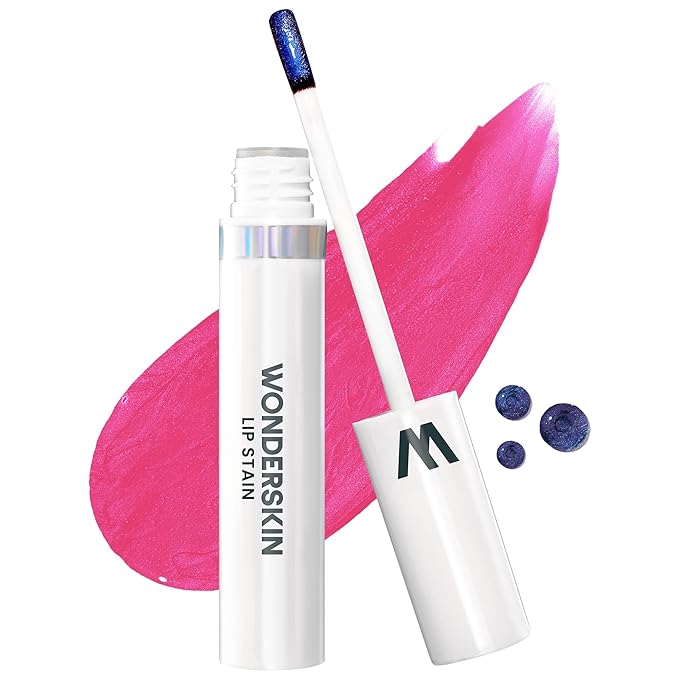 Wonderskin Wonder Blading All Day Lip Stain Peel Off Masque - Long Lasting, Waterproof and Transfer Proof Pink Lip Tint, Matte Finish Peel Off Makeup (Neon Rose Masque)
