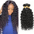 Human Hair Bundles Color 1B Kinky Curly Bundles 12 14 16 Inch Niegmeag Peruvian Virgin Remy Hair Extensions Double Weft Soft and Silky Natural Black Kinky Curly Bundle Hair Weave