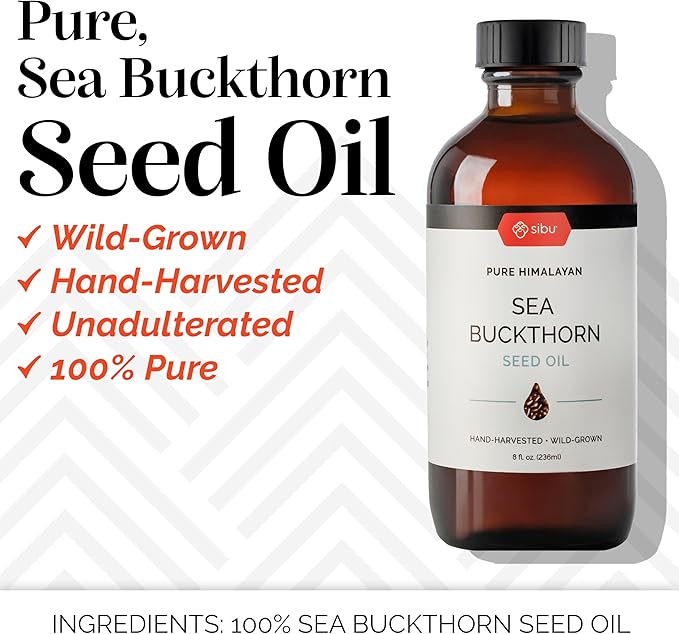 sibu Premium Himalayan Sea Buckthorn Seed Oil, 16 oz