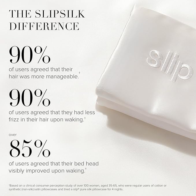 slip King Pure Silk Pillow Case - 100% Pure 22 Momme Mulberry Silk- King Size Standard Pillow Case - Anti-BedHead, Anti-Sleep Crease, Pink (20" x 36")