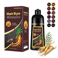 Chestnut Brown Hair Dye Shampoo 3 in 1, Instant Natural Hair Color Shampoo Hair Dye for Women & Men Maroon, Root Touch Up & Easy To Use & Lasts 3-4 Weeks & All Hair Types, 16.9 fl.oz