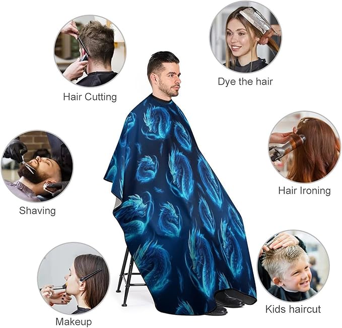 Barber Cape Waterproof Lining Anti Static Design for Salons/Home Use