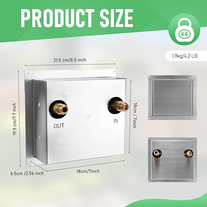 1 Hour Outdoor BBQ Island Shut Off Timer - Propane & Natural Automatic Gas Timer Shut Off Valve, Ideal for Outdoor Kitchens and BBQ Setups