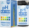 pH Test Strips for Urine & Saliva – 100 Easy-to-Use Strips for Fast, Accurate pH Testing at Home, Get Clear Acid-Alkaline Balance Results in Seconds, Perfect for Tracking Your Body's pH, 4.5-9.0 Range