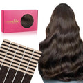 WENNALIFE Tape in Hair Extensions Human Hair, 40pcs 100g 14 inch Light Dark Brown Hair Extensions Real Human Hair Straight Tape in Extensions Invisible
