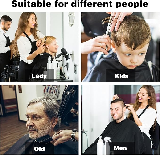 Professional Salon Barber Cape for Men/Women - Hairdressing Waterproof Hair Cutting Cape with Adjustable Snap Closure,Salon Equipment for Hair Stylist and Home Use,cutting capes for hairstylist