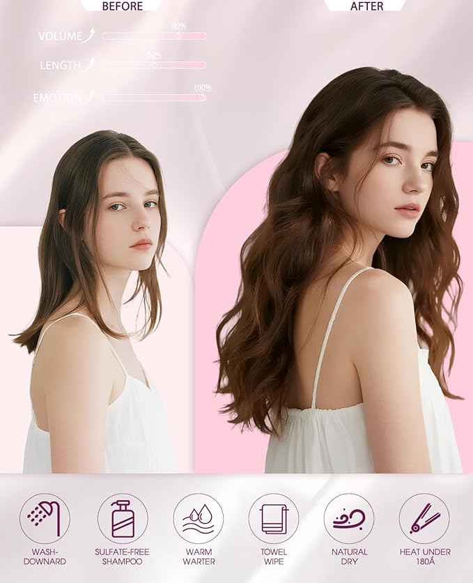 Pinkpearl Invisible Tape in Hair Extensions Human Hair, 20pcs 22inch 60g #33 Auburn Injection Tape in Extensions Real Remy Straight Seamless Silky Human Hair Injected